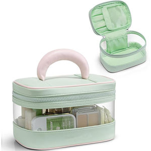 Bolsa de <span class=keywords><strong>Maquillaje</strong></span> Transparente de TPU Personalizada al por Mayor, Organizador de Artículos de Aseo de Gran Capacidad para Viajes - Product Image 4