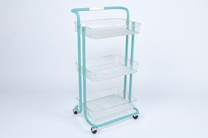 Iron Utility Cart for Storage Versatile Use in Kitchen Living Room Bedroom-for Snacks Sundries - Product Image 5