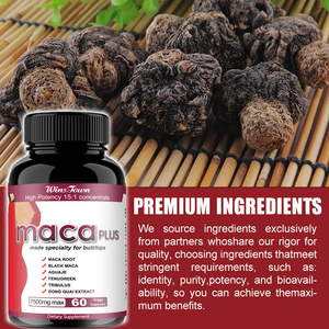 100% hierbas naturales para Winstown Maca cápsulas potenciador de la fertilidad masculina para adultos hombres y mujeres no para mujeres embarazadas - Product Image 3