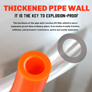 Ống khí nén 6x4 8x5 10x6.5 12x8 16x12 ống khí nén PU ống không khí ống thành phần cho đường ống khí nén - Product Image 3