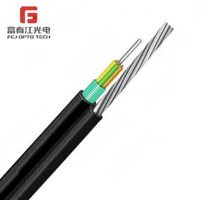 FCJ kabel optik 8 fiber Fig Overhead disesuaikan kabel komunikasi lapis baja Gytc8s Gytc8y