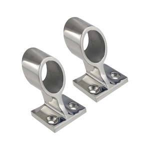 Thép không gỉ 316 trung tâm biển 60 độ đường sắt stanchion O.D. 7/8 inch (22mm) ống tay đường sắt phù hợp tàu du thuyền thuyền phần cứng - Product Image 4