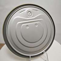 Haute Qualité 307 #   Couvre-boîte en aluminium chromé de 83,3 mm à ouverture facile pour boîtes de thon et de sardines