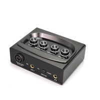 Carte son externe Baobaomi Factory Wholesale, enregistrement musical, DSP, recharge USB, métal, 2 entrées 2 sorties, interface audio, mixeur