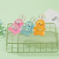 Jouet Squishy Lapin Coloré Scintillant en Cristal de 10,5 cm, Rempli de Maltose, à Remontée Lente, Esthétique Tendance, Anti-Stress