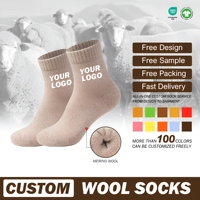 Chaussettes en laine épaisse personnalisées pour hommes, chaussettes thermiques décontractées respirantes, douces pour l'intérieur, confortables pour la maison, pour se détendre et dormir