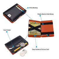 Rancang Dompet Merek Anda Sendiri Dompet Ajaib Kulit RFID Kustom