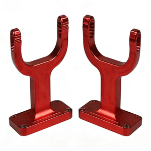 Support en U en acier inoxydable usiné sur mesure par CNC avec base de montage pour équipement industriel, services d'électroérosion à fil et de brochage - Product Image 3