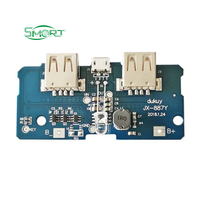 Module de batterie externe DIY pour électronique intelligente / Carte mère de circuit imprimé pour alimentation mobile, Modules boost 3.7V vers 5V 2A pour batterie 18650