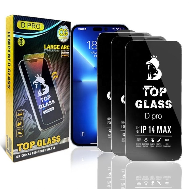 0.4mm 280 AB Glue Double Head Plasma DPro Tempered Glass Screen Protector High Aluminum Big Curved Edge for Mobile Phones