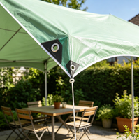 Bâche en PE tissé imperméable, résistante aux UV, ignifuge, feuille plastique de protection pour toiture
