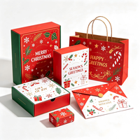 Boîte de calendrier de l'avent personnalisée en gros, boîte cadeau de compte à rebours de Noël avec tiroirs coulissants, emballage cadeau de fêtes