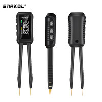 SNAKOL Pince à épiler numérique intelligente LCR Testeur de composants SK-BD1 de pont électrique pour multimètres de condensateur d'inductance de résistance SMD
