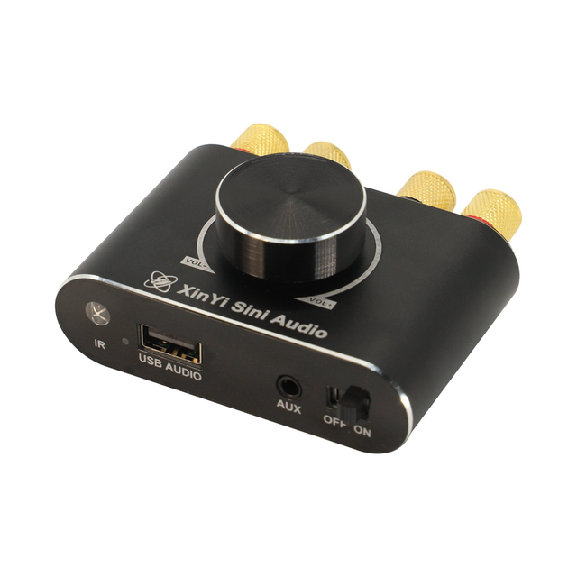 X50L/X50H 2*50W BT 5.1 TPA3116D2 Mini Music Audio Power Amplifier Stereo 10W~100W HiFi Class D Digital USB Sound Card AMP