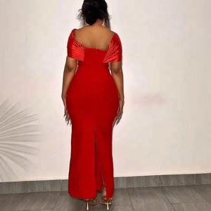 特別な機会のための女性用イブニングパーティードレス、カスタマイズされたマーメイドダイヤモンド装飾プロムドレス、新しい服、ドレス - Product Image 4