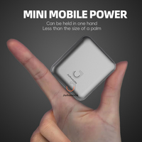 Power Bank Multi guna 10000 MAh, pengisian cepat, Display Digital cerdas, Power Bank Mini dengan kabel PD C-C