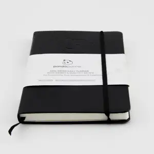 Logo kustom grosir buku catatan harian sampul keras PU buku catatan sampul kulit Notebook A5