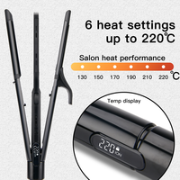 Pritech 3 en 1 outils de coiffure ions négatifs fer à friser céramique lissage fer plat fer à lisser professionnel