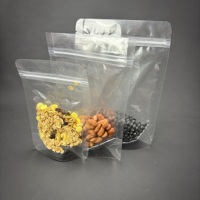 Pochette autoportante transparente avec fermeture éclair pour l'emballage de graines, de collations et de produits