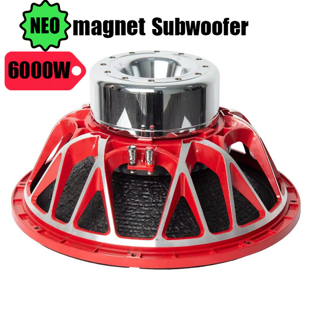 6000W High Power Bass Speaker 18 Inch Woofer Speaker Driver with Neo Magnet 8 Ohm 98.5dB for Professional Sound Systems