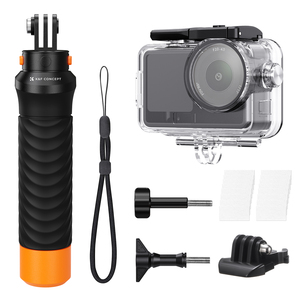 Étui de protection étanche K&F Concept 60M/196FT pour plongée profonde avec coque de protection et poignée flottante pour DJI Osmo Action 6 – Vente en gros - Product Image 1