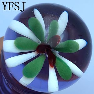 Kristallen glazen <span class=keywords><strong>dildo</strong></span>, blauwe bloemstijl, voor koppels - Product Image 2