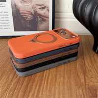 Coque de téléphone antidérapante à texture quadrillée, 360 °   Support rotatif pour anneau, coque de protection surélevée pour objectif d'appareil photo pour iPhone 17/17 Air/17 Pro