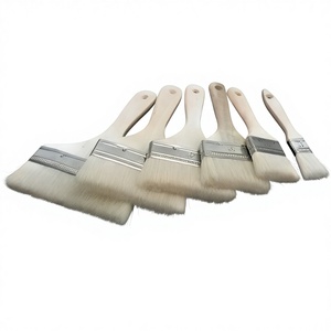 Factory Direct Price Yingdeng Ergonomic Handle Wool Bristle Cleaning <b>Brush</b> Solid Wood Iron Ferrule for Wall/Furniture Painting - Product Image 1