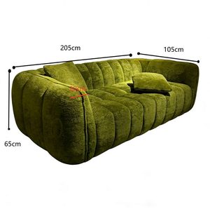 Sofá Desmontable de Tela Chenille Estilo Retro Francés, Compacto y de Líneas Rectas, para Sala de Estar Pequeña, Calidad de Exportación - Product Image 6