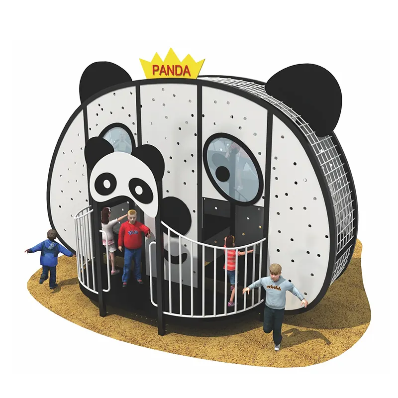 HUADONG 2024 Panda chino comercial personalizado niños juego al aire libre para Parque de Atracciones