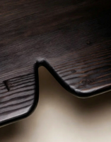 Tables basses en bois massif créatives, tables à thé modernes pour salon et hôtel, table à thé vintage et de forme unique en frêne