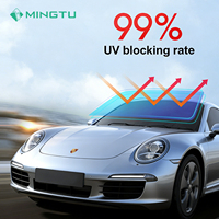 Film de protection pour vitres de voiture auto-adhésif en céramique nano PET anti-rayures, anti-UV à 99 %, avec isolation thermique et protection de la vie privée