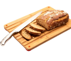 Tabla de Cortar Pan Multifuncional Personalizada de Bambú y <span class=keywords><strong>Madera</strong></span>, Bandeja para Pan 2 en 1 - Product Image 1