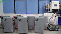 Batterie au lithium auto-chauffante Enershare 48V 16 kWh 314 Ah Cellule LiFePO4 -20 ° Convertisseur hybride/adaptatif hors réseau à charge C