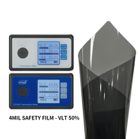 Film de sécurité anti-UV 99 % pour bâtiments et fenêtres commerciales, VLT 5 %, 15 %, 35 %, 50 %, 4 mil, 8 mil, 12 mil, 16 mil, rouleaux de 1,52 x 30 m en gros
