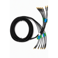 Câble d'alimentation d'antenne MIMO WiFi LTE 7-en-1 personnalisé avec faisceau coaxial RF SMA et gaine tressée pour passerelle IoT