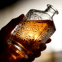 Carafe à whisky et tequila en verre cristal, forme élégante et créative, avec bouchon de vin hermétique – Approvisionnement direct usine