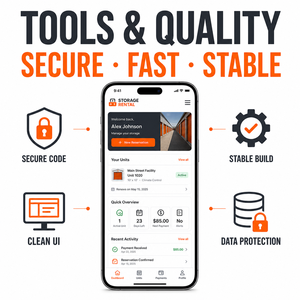 Application de location de stockage personnalisée pour iOS et Android avec disponibilité des unités, réservation <span class=keywords><strong>en</strong></span> <span class=keywords><strong>ligne</strong></span> et paiement régulier LionCreate - Product Image 5