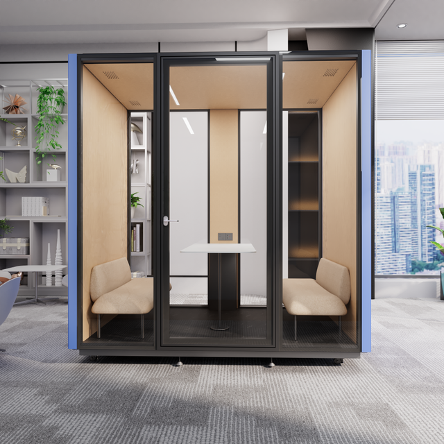 Modern Soundproof Music Recording Booth Studio Vocal Portable Acoustic Booth for Office Building & Hotel Use