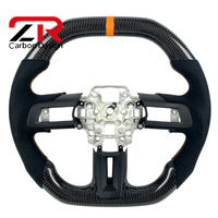 Volant sport personnalisé en fibre de carbone pour Ford Mustang V6 EcoBoost GT Shelby GT350 GT500 2015-2023, accessoires de style