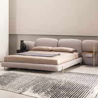 ATUNUS Home King Size Großes Kopfteil Gepolsterter Stoff Home Bed Set Design Multifunktion ale Möbel Schlafzimmer-Sets
