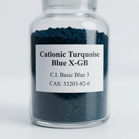 Colorant Cationique Bleu X-GB pour Fibres Acryliques, Teinture Bleu Turquoise 3 XCWY, Poudre Marron de Marque