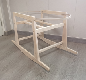 Support pliant moderne et écologique <span class=keywords><strong>en</strong></span> <span class=keywords><strong>bois</strong></span> massif pour berceau <span class=keywords><strong>à</strong></span> bascule, idéal pour chambre et salon - Product Image 4