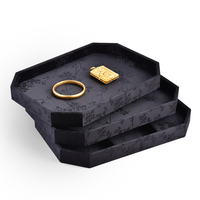 Baki Perhiasan Kain Bordir Berkualitas Tinggi, Dapat Didaur Ulang, Warna dan Ukuran Dapat Disesuaikan untuk Memajang Cincin, Anting, Kalung, Liontin, dan Jam Tangan