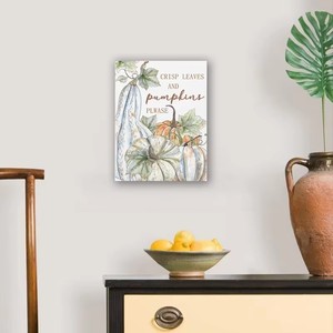Toart autunno scuola materna decorazione LED cornici luminose stile acquerello <span class=keywords><strong>arte</strong></span> da parete Poster <span class=keywords><strong>cucina</strong></span> camera bambini tela supporto luci di zucca - Product Image 2