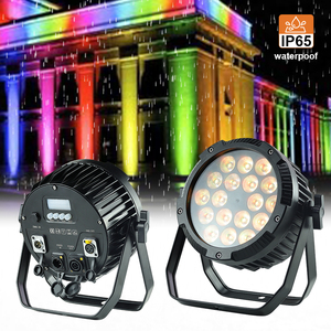 Tự đặt hàng ánh sáng sân khấu IP65 không thấm nước RGBW 18*12W <span class=keywords><strong>Led</strong></span> Ngoài Trời Par ánh sáng cho Câu lạc bộ bar bên đám cưới DJ Disco chiếu sáng - Product Image 1