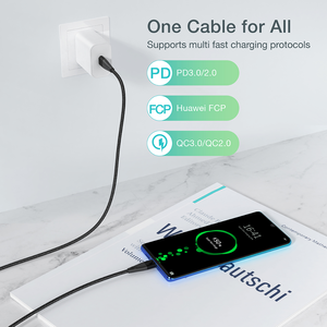 <span class=keywords><strong>C</strong></span>âble <span class=keywords><strong>USB</strong></span>-<span class=keywords><strong>C</strong></span> vers <span class=keywords><strong>USB</strong></span>-<span class=keywords><strong>C</strong></span> tressé 0,2m 0,5m 1m 2m 3m pour charge rapide, synchronisation des données et alimentation (PD) QC - Product Image 6