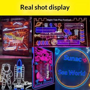 Letrero Luminoso Acrílico Personalizado con Letras <span class=keywords><strong>de</strong></span> Neón, Estilo Influencer, para Bar, Salón, Ambiente Nocturno, Decoración <span class=keywords><strong>de</strong></span> Dormitorio, Estilo IG - Product Image 2