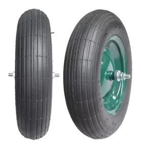 Günstige Großhandel Hochwertige Mehrzweck-Pneumatik-Gummireifen Rad Schubkarre 16 Zoll 4, 00-8 Pferdewagen pneumatisches Rad - Product Image 4