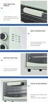 Mini-four électrique multifonctionnel Little Yellow Duck Home Oven, entièrement automatique, 12L, avec minuteur, idéal pour la cuisson, modèle compact, vente en gros, cadeau